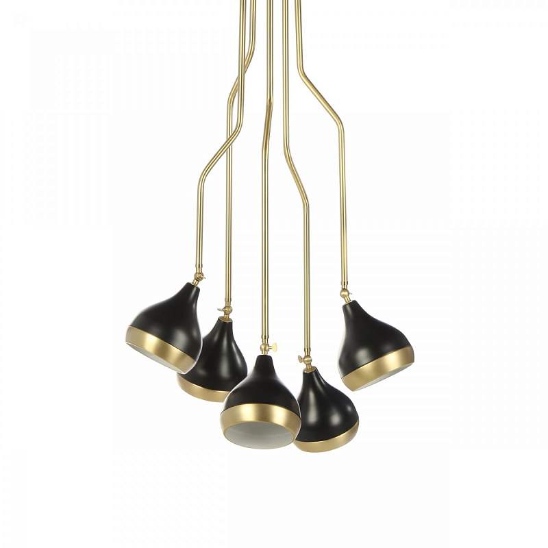 Потолочный светильник Delightfull Hanna Suspension Light Латунь Черный Потолочный светильник Delightfull Hanna Suspension Light Латунь Черный в Орле | Loft Concept
