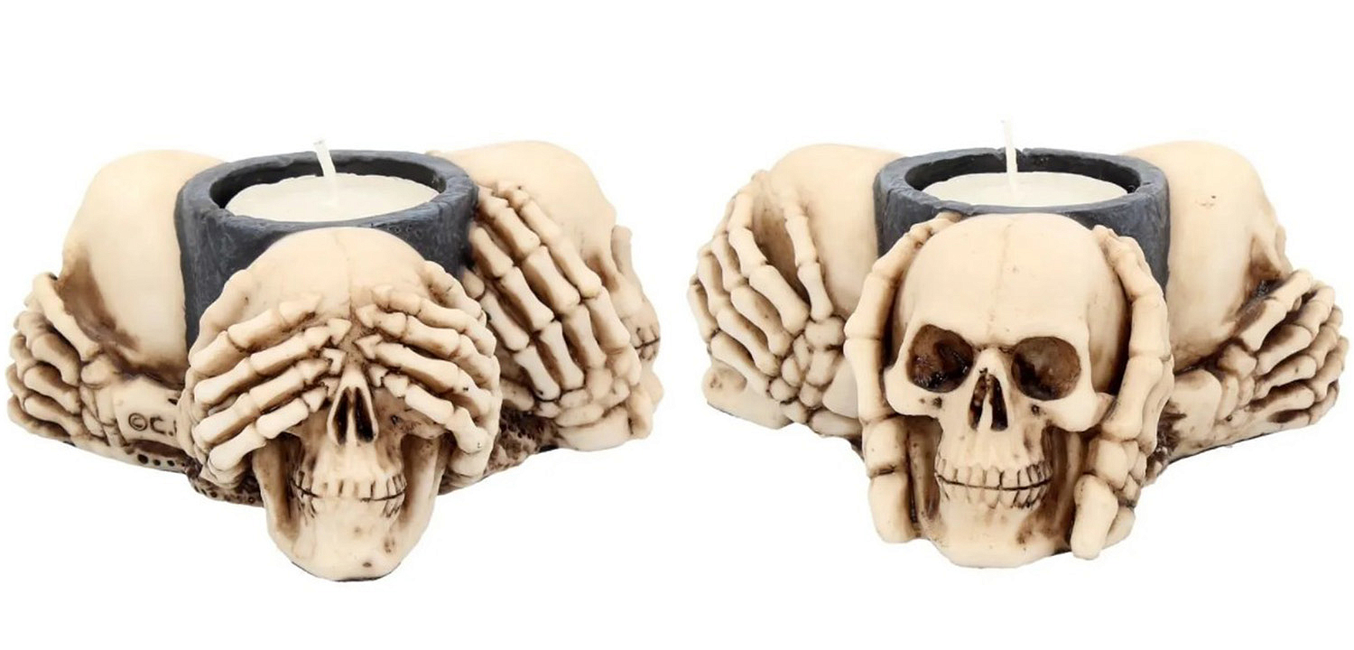 Подсвечник Three Wise Skulls Подсвечник Three Wise Skulls - Loft-Concept в Орле