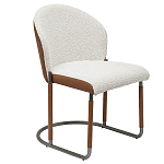 Стул мягкий с обивкой из рогожки и экокожи Contrasting Performance варинант исполнения - 5 | Loft Concept в Орле