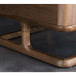 Прикроватный деревянный столик с 2-мя ящиками Moon Walnut Furniture варинант исполнения - 6 | Loft Concept в Орле