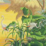 Обои ручная роспись Le Brésil Special Colourway варинант исполнения - 2 | Loft Concept в Орле