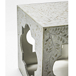 Приставной столик с перламутром Bone Inlay Side Table Floral Design варинант исполнения - 3 | Loft Concept в Орле