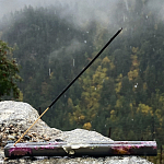 Подставка под благовония из эпоксидной смолы с цветами прямоугольная черная Epoxy Flowers Incense Stand Black варинант исполнения - 3 | Loft Concept в Орле