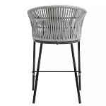 Стул барный с декоративным плетением на спинке и подлокотниках Chair Weave варинант исполнения - 4 | Loft Concept в Орле