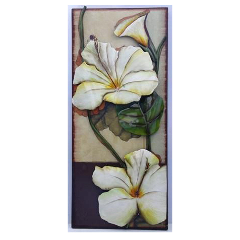 Аксессуар настенный из металла Blank Space White Flowers Мульти в Орле | Loft Concept 