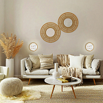 Бра в форме диска с перламутровыми прямоугольниками из морской ракушки Touch of Marine Charm варинант исполнения - 4 | Loft Concept в Орле