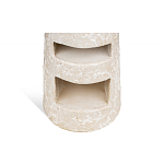 Керамический столик с деревянной столешницей "Пешка" варинант исполнения - 4 | Loft Concept в Орле