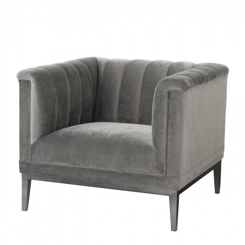 Кресло Eichholtz Chair Raffles Grey Серый Темная бронза Кресло Eichholtz Chair Raffles Grey Серый Темная бронза в Орле | Loft Concept