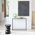 Фигурный приставной столик черного цвета AMORPHOUS варинант исполнения - 4 | Loft Concept в Орле