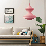 Подвесной вязаный розовый светильник «Моника» варинант исполнения - 4 | Loft Concept в Орле