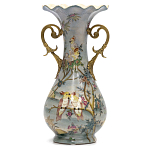 Ваза фарфоровая с попугаями Gaya варинант исполнения - 2 | Loft Concept в Орле