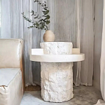 Дизайнерский журнальный стол цилиндрической формы фактурный Mylepen варинант исполнения - 2 | Loft Concept в Орле