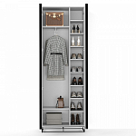 Двухдверный шкаф белого цвета Strict Lines варинант исполнения - 4 | Loft Concept в Орле