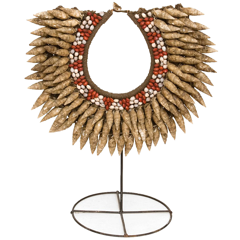 Этническое ожерелье из ракушек на подставке Ethnic Necklace Sharp Shells Коричневый Красный Белый Этническое ожерелье из ракушек на подставке Ethnic Necklace Sharp Shells Коричневый Красный Белый в Орле | Loft Concept