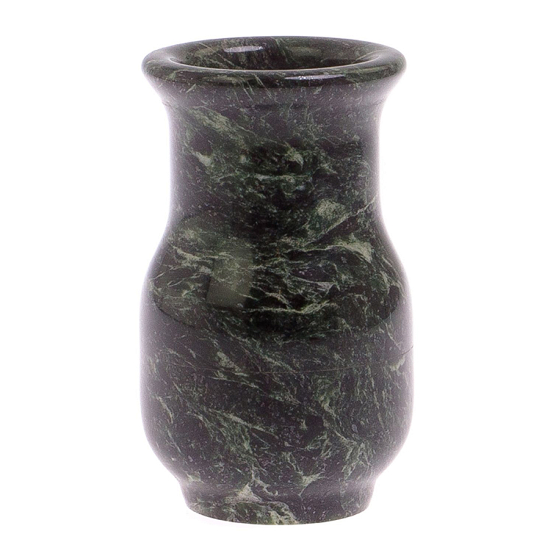 Ваза настольная для цветов из камня змеевик Vase Serpentine Змеевик Ваза настольная для цветов из камня змеевик Vase Serpentine Змеевик в Орле | Loft Concept